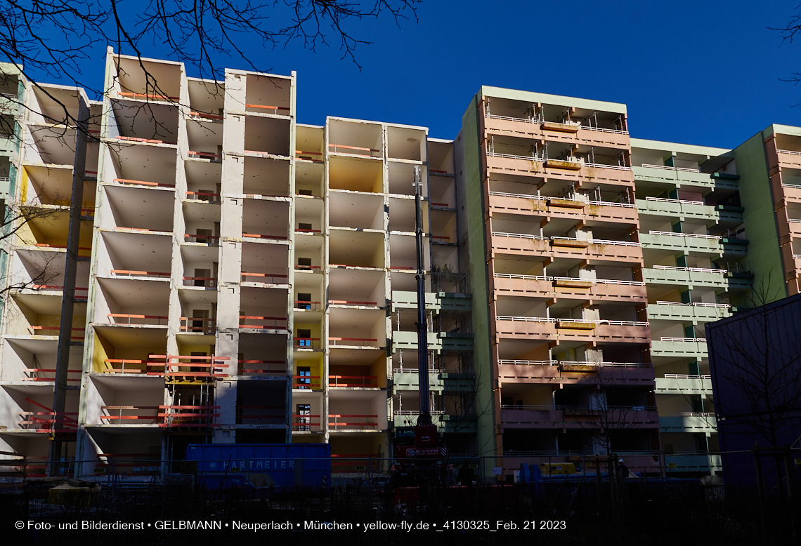 21.02.2023 -  Mega-Sanierung in der Kurt-Eisner-Straße in Neuperlach